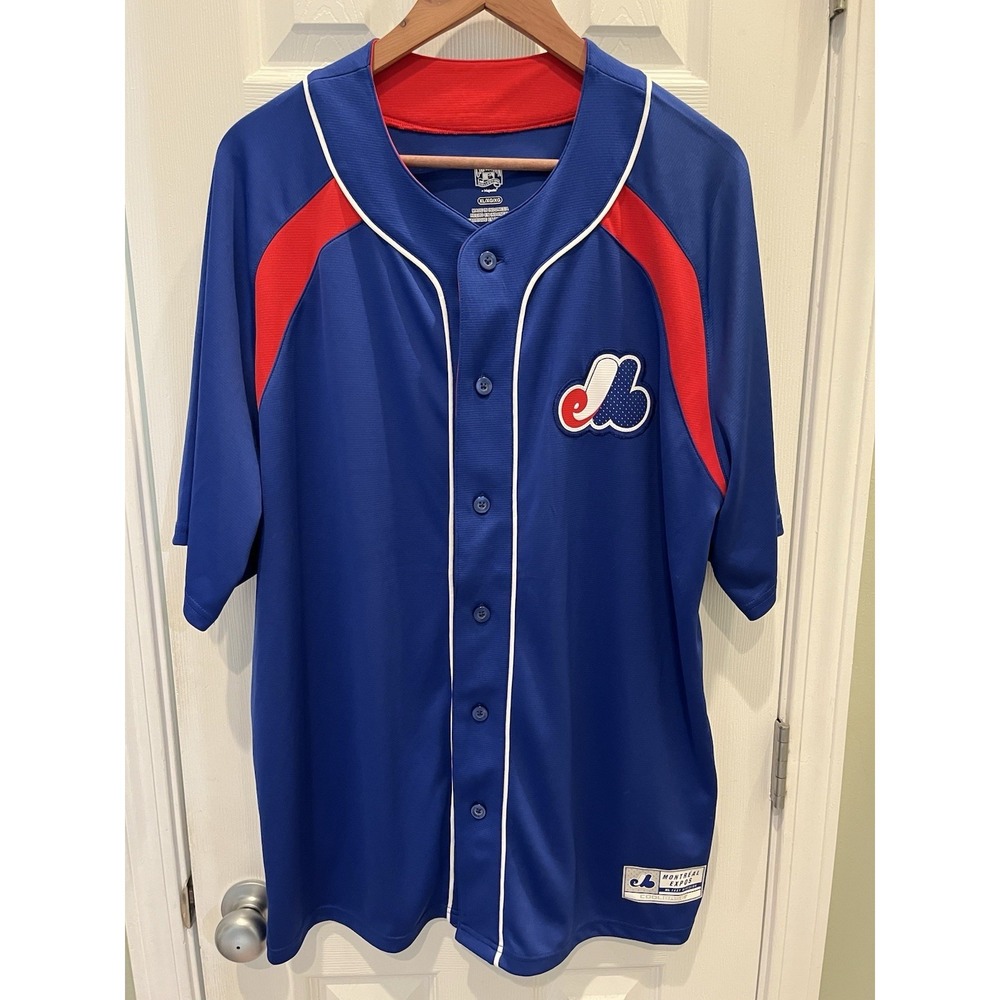 Majestic Cooperstown Collection CoolBase Men's XL Montreal Expos Baseball Jersey